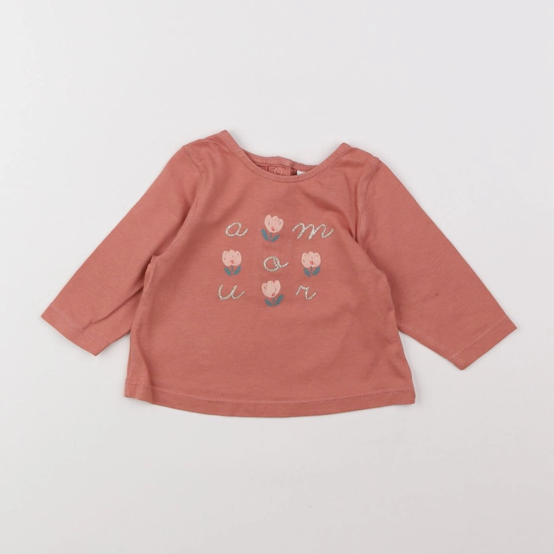 Tape à l'oeil - tee-shirt rose - 3 mois